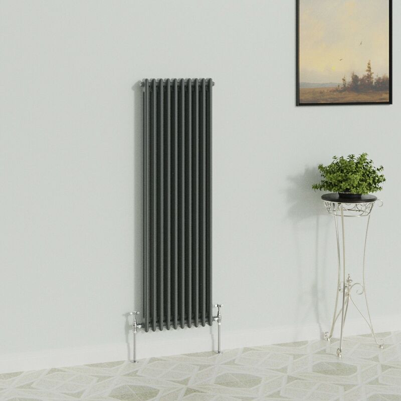 Image of WarmeHaus Traditional Radiator Anthracite 2 Column&hellip;