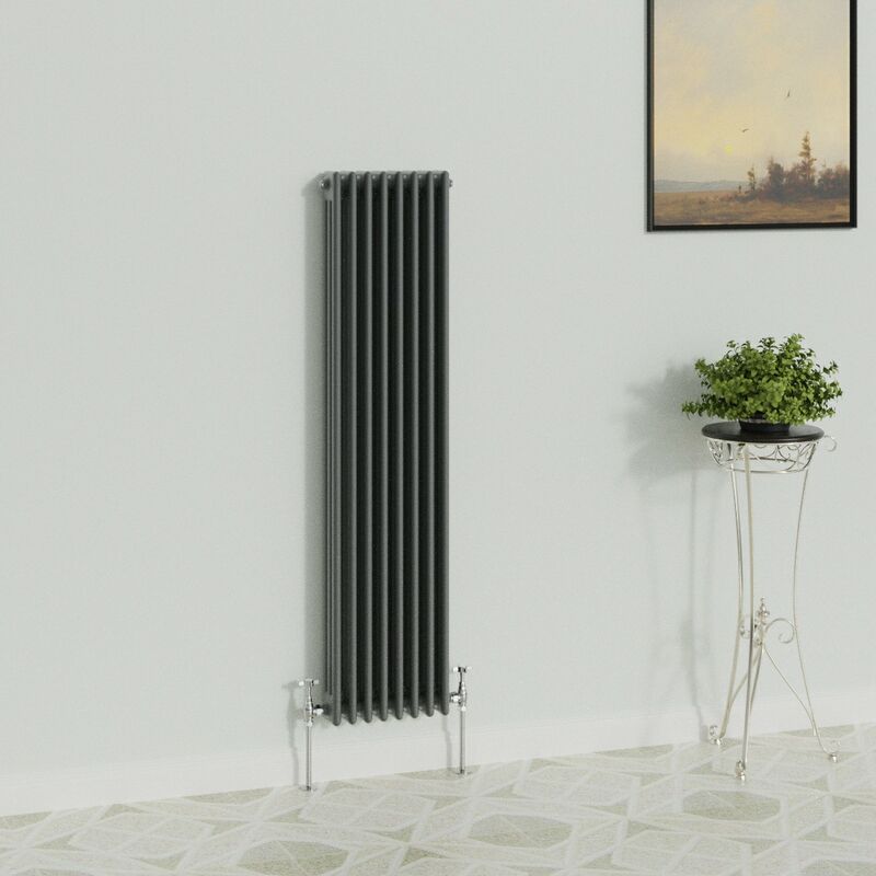 Image of Warmehaus - Traditional Radiator Anthracite 3&hellip;