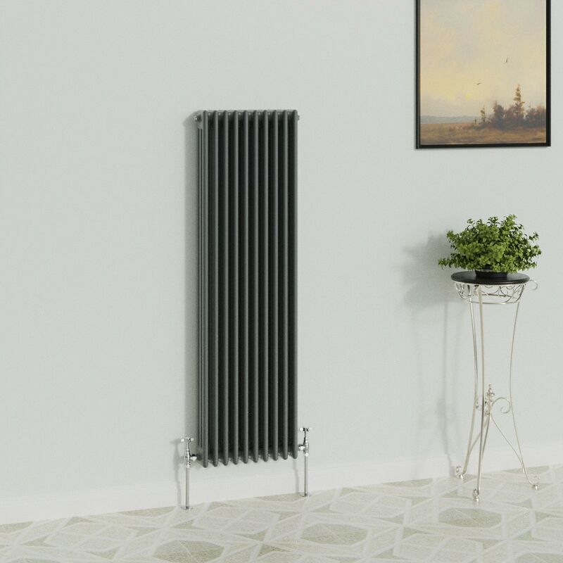 Image of Warmehaus - Traditional Radiator Anthracite 3&hellip;