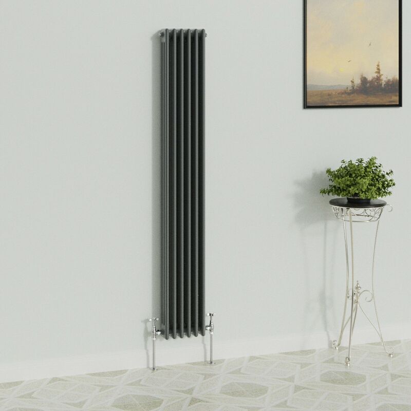 Image of Warmehaus - Traditional Radiator Anthracite 3&hellip;