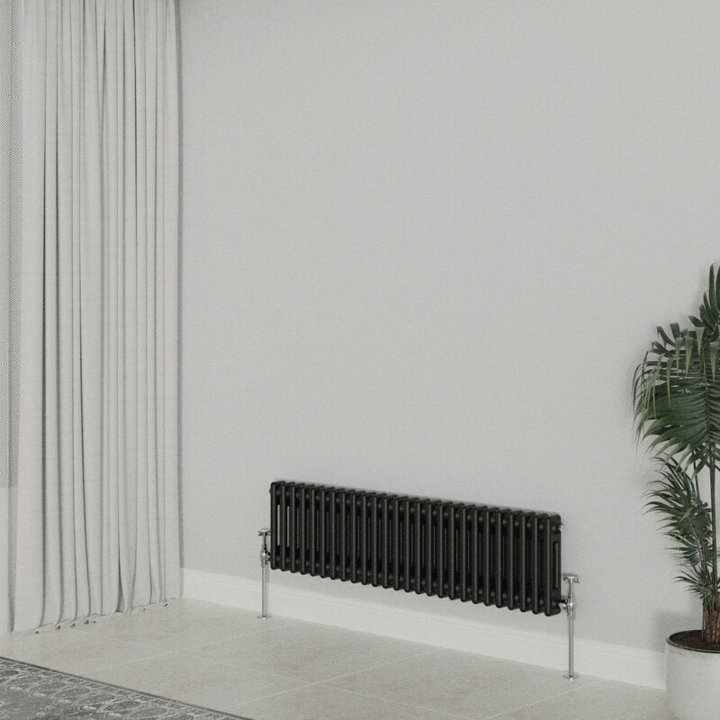Image of WarmeHaus Traditional Black Double Column Radiators&hellip;