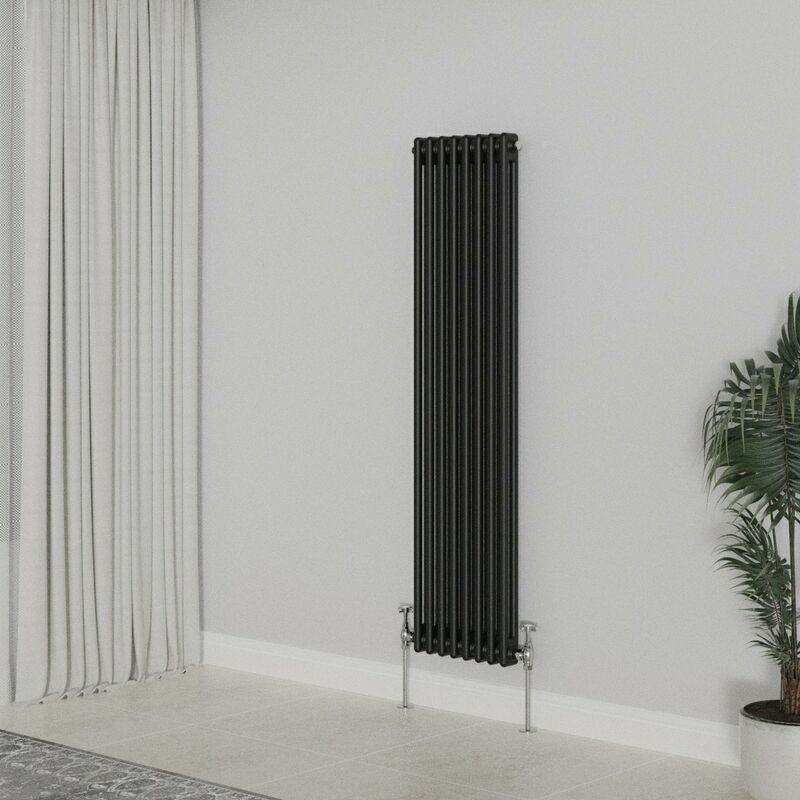Image of Warmehaus - Traditional Radiator Black Double&hellip;