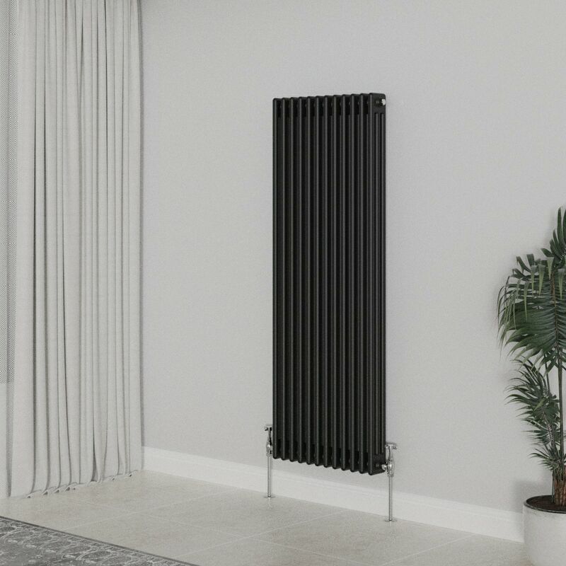 Image of WarmeHaus Traditional Radiator Black Triple Column&hellip;