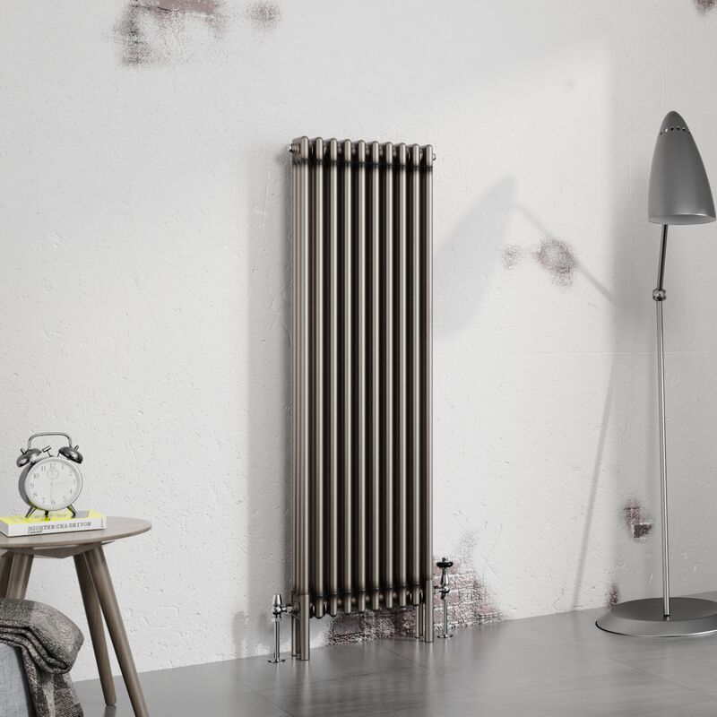 Image of Warmehaus Traditional Radiator Raw Metal 1500x472mm&hellip;