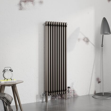 Warmehaus Traditional Radiator Raw Metal 1500x472mm Triple Column