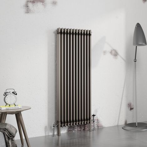 Warmehaus Traditional Radiator Raw Metal 1500x562mm Triple Column
