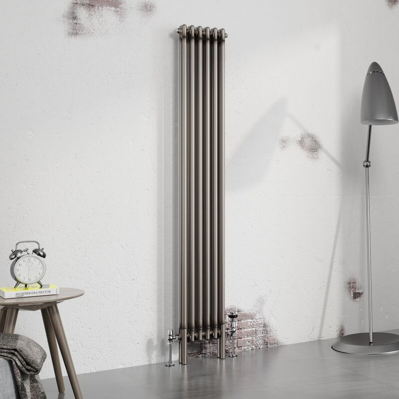 Image of Warmehaus Traditional Radiator Raw Metal 1800x290mm&hellip;