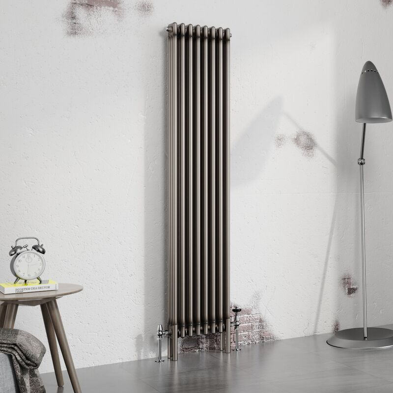 Image of Warmehaus Traditional Radiator Raw Metal 1800x382mm&hellip;