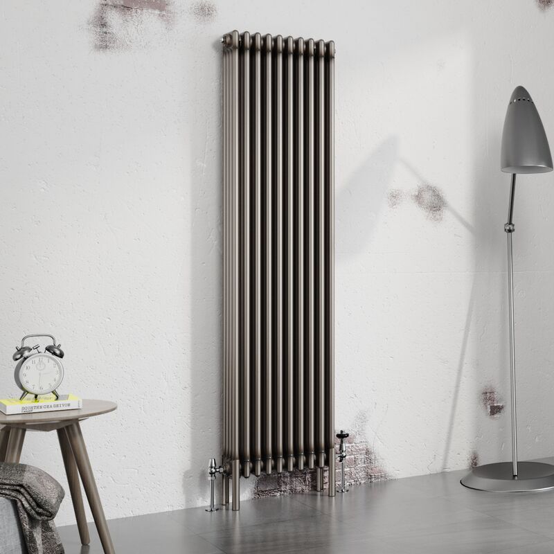 Image of Warmehaus Traditional Radiator Raw Metal 1800x470mm&hellip;