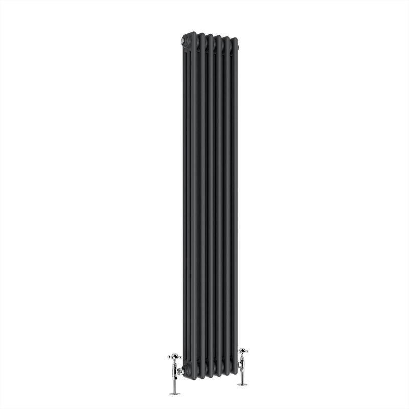 Image of Warmehaus Traditional Triple Anthracite Tall Radiator&hellip;
