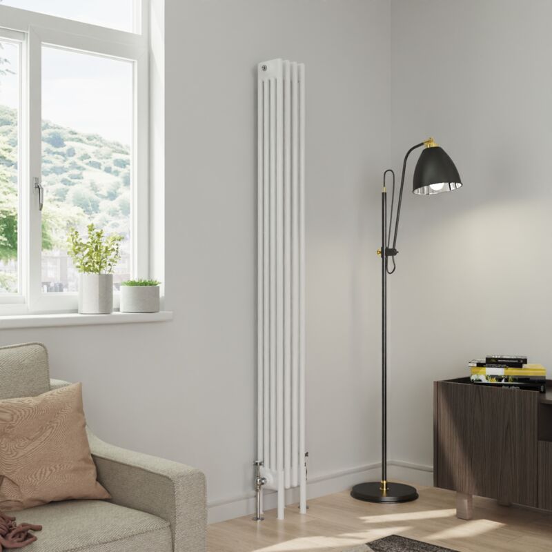 Image of Warmehaus Traditional 4 Column White Radiator&hellip;