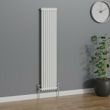 WarmeHaus Traditional Radiator White Double Column 1800x380mm