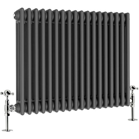 Warmehaus Traditional Triple Anthracite Radiator 600 x 830mm
