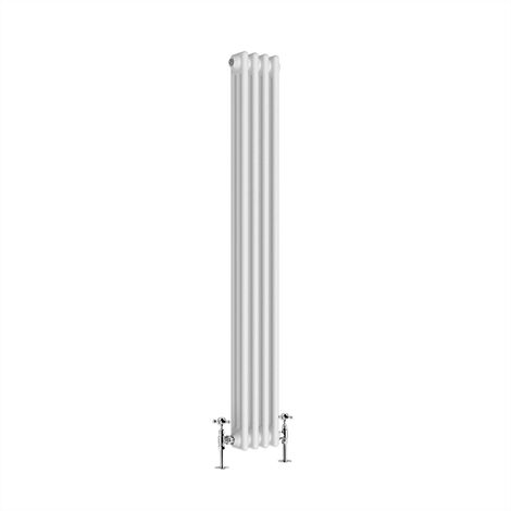 Warmehaus Traditional Triple White Tall Radiator 1500 x 200mm