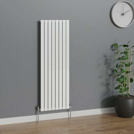 WarmeHaus Vertical 1600x544mm Flat Panel Radiator White Single