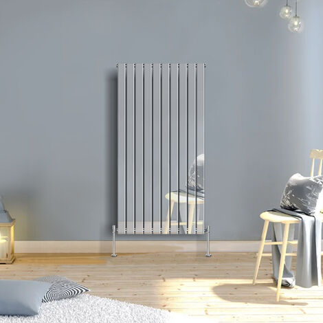 WarmeHaus Vertical Flat Panel Radiator Chrome 1600x680mm Single