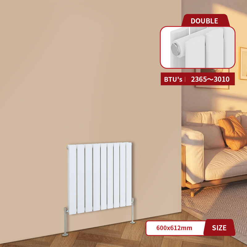 Image of Warmehaus - White Central Heating Radiator&hellip;