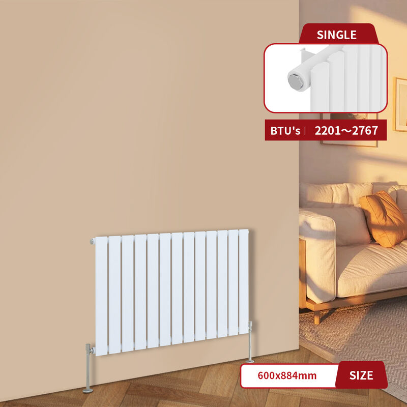 Image of Warmehaus - White Central Heating Radiator&hellip;
