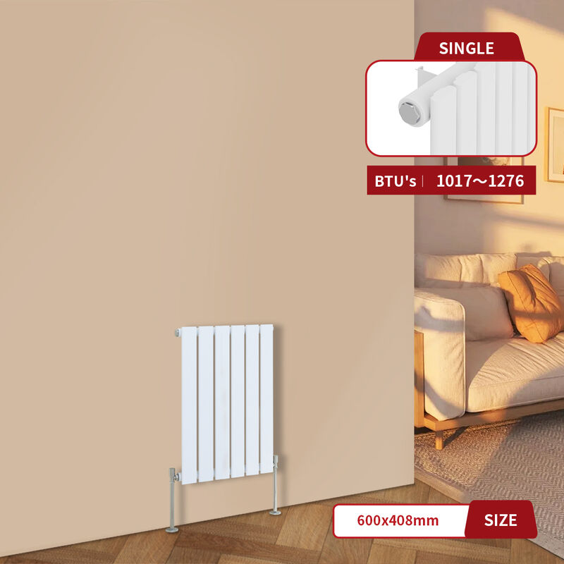 Image of Warmehaus - White Central Heating Radiator&hellip;