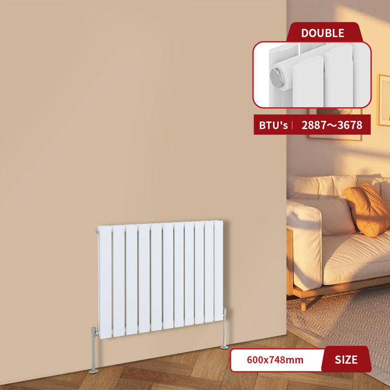 Image of Warmehaus - White Central Heating Radiator&hellip;