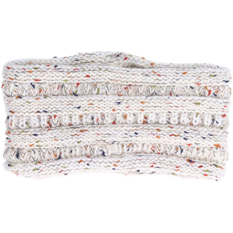 Warmes und atmungsaktives Winterstirnband für Damen – Ideal zum Shoppen, Campen und Joggen – Weißes Blumenmuster