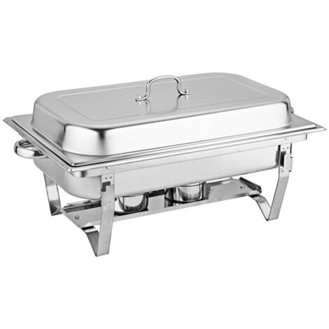 Warmhaltebehälter Gestell Behälter Edelstahl Speisewärmer Wärmebehälter Chafing Dishes 3 Grid 3L