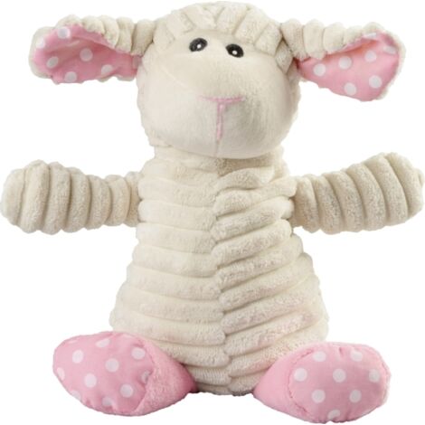 Warmies Pure Wärmekuscheltier Schaf Pünktchen beige/rosa Wärmflasche mit Bezug
