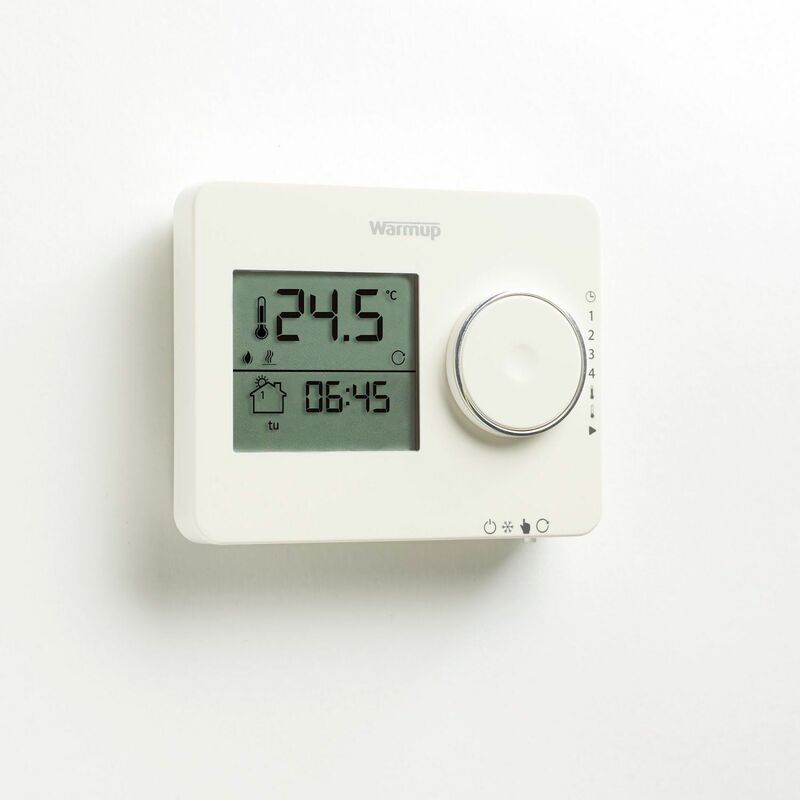 Image of Manual Control Thermostat Programme Controller Underfloor Heating White - White - Warmup