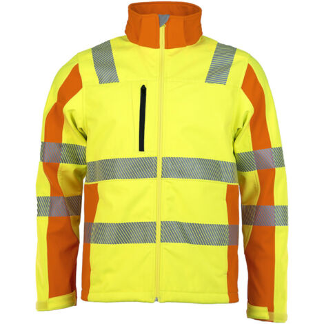Warnjacke Softshell, Prevent, gelb, Gr.3XL