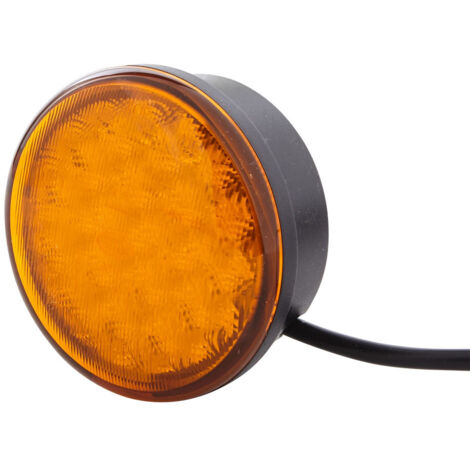Auto-Warnlicht, Pack von 4 wasserdichten LED-Warnleuchten mit Magnet und 9  blinkenden Lichtmodi (orange)