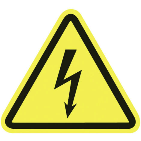 Warnschild Warnung vor elektrischer Spannung Kunststoff     100 St.