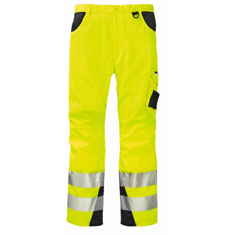 Warnschutz-Bundhose TENNESSEE leuchtgelb/grau Größe 68