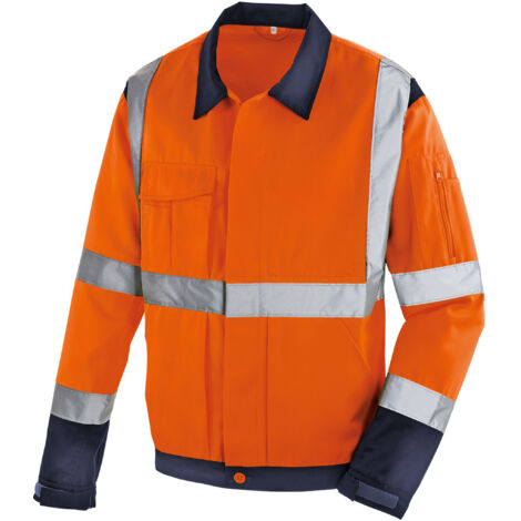 Warnschutz-Jacke DAVENPORT leuchtorange/navy Größe S