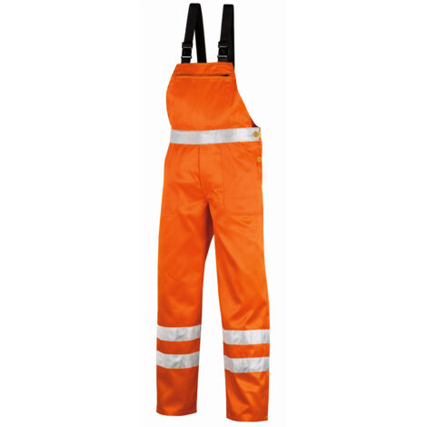 Warnschutz-Latzhose HAMILTON leuchtorange Größe 90