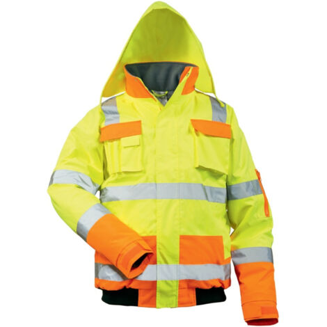 Warnschutz-Pilotenjacke Mats Gr.XXL gelb/orange SAFESTYLE