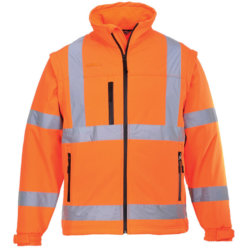 Hivis Softshell-jacke (3 Lagen) Farbe, Orange Größe 4xl - Portwest