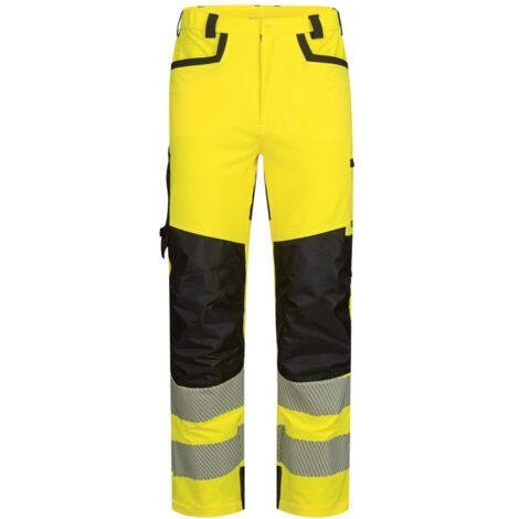Warnschutzbundhose REIMS Gr.48 gelb/schwarz ELYSEE