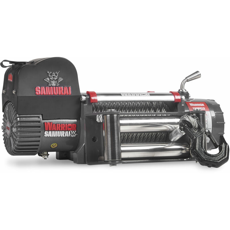 Warrior Winches - warrior winch 12000 V2 Samurai 12v Electric Winch with Steel Cable
