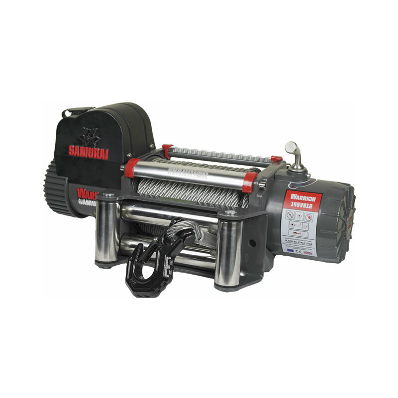 Warrior Winches - warrior winch 14500 samurai V2 12v Electric Winch With Steel Cable