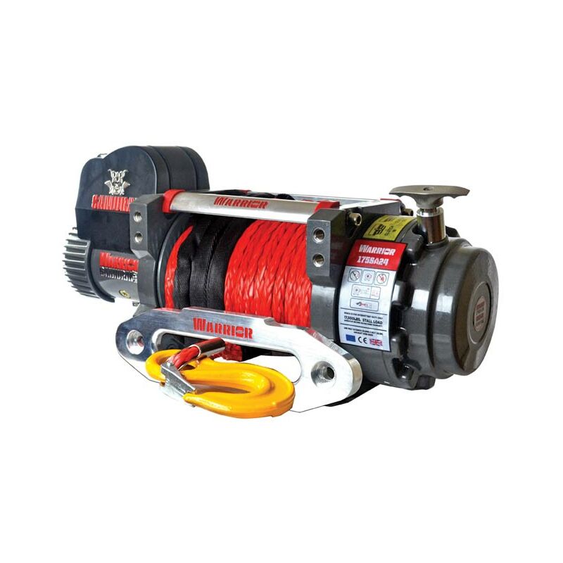 Warrior Winches - warrior winch 17500 samurai 12v Electric Winch With synthetic rope