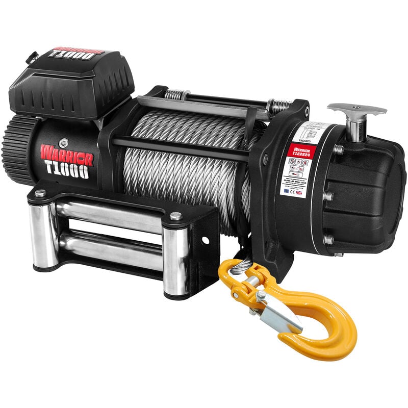 Warrior winch 22,000 lb 12V- complete with Steel Rope