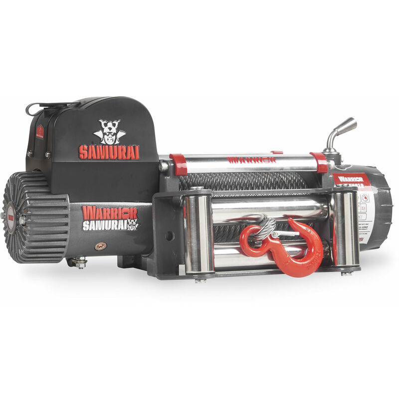 Warrior Winches - warrior winch 2500EN samurai 24v Electric Winch With Steel Cable