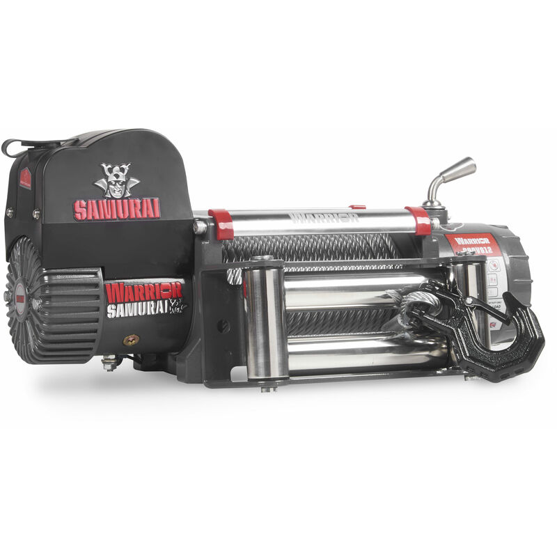Warrior Winches - warrior winch 8000 V2 Samurai 12v Electric Winch with Steel Cable