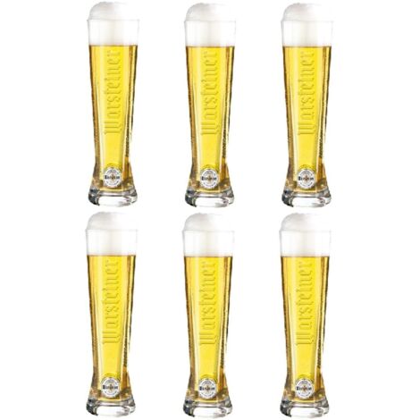 Warsteiner - Lot de 6 gobelets 25 cl