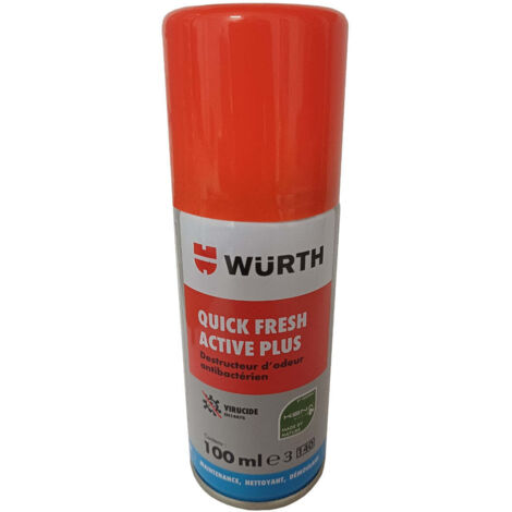 WÃ¼rth - Quick Fresh Active Plus - Nettoyant antibactÃ©rien pour climatisation 100 ml