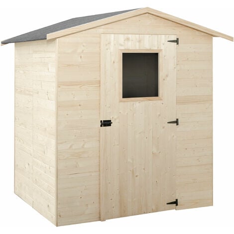 WASABI Caseta de Madera para Jardín Aneto 3,3 m2 - Fabricada en España - 178x185x188 cm