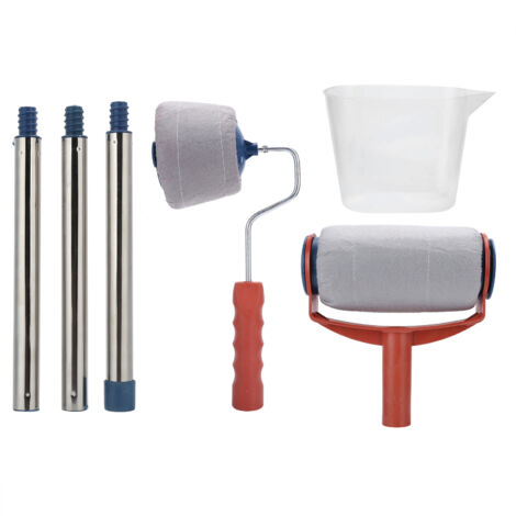 Waschbare Polypropylen-Farbrolle – Set mit Griff für Wände und Decken