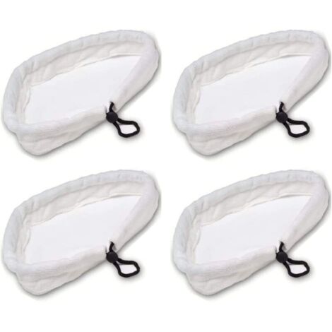 Waschbare, strapazierfähige Ersatztücher für Dampfmopps, 4er-Pack, dreieckige Ersatzpads für Dampfreiniger, vielseitig einsetzbar