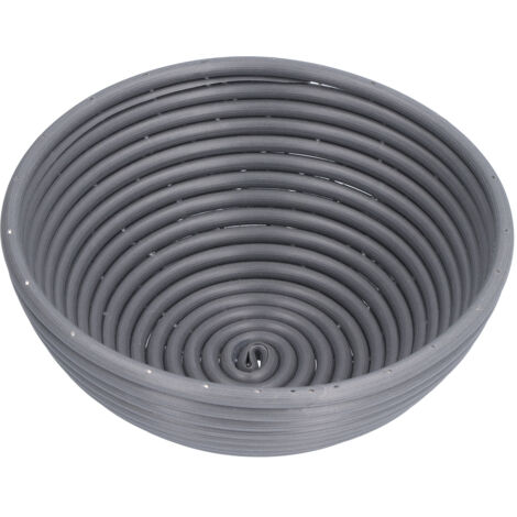 Waschbarer Brotkorb, innovative Backform für zu Hause, rund, dunkelgrau, 20 x 8 cm