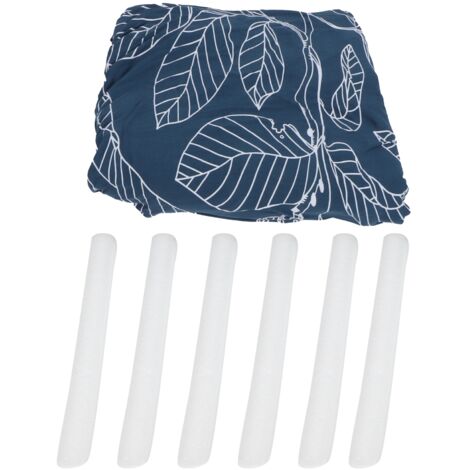Waschbarer Stretch-Sofabezug, eleganter Möbelschutz mit blauem Blattmuster für Einsitzer-Sessel